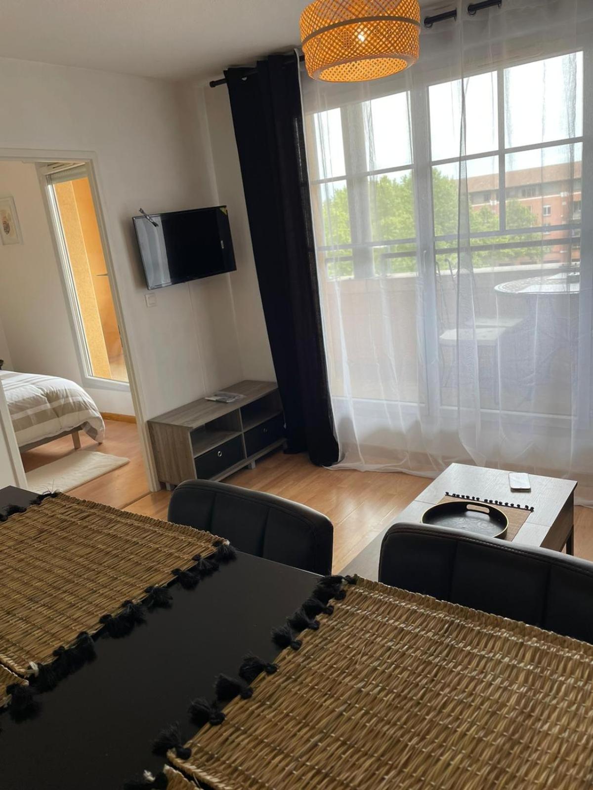 City Rose T2, Climatisation,Parking Prive, Piscine, Wifi , Tout Confort Toulouse Exteriör bild