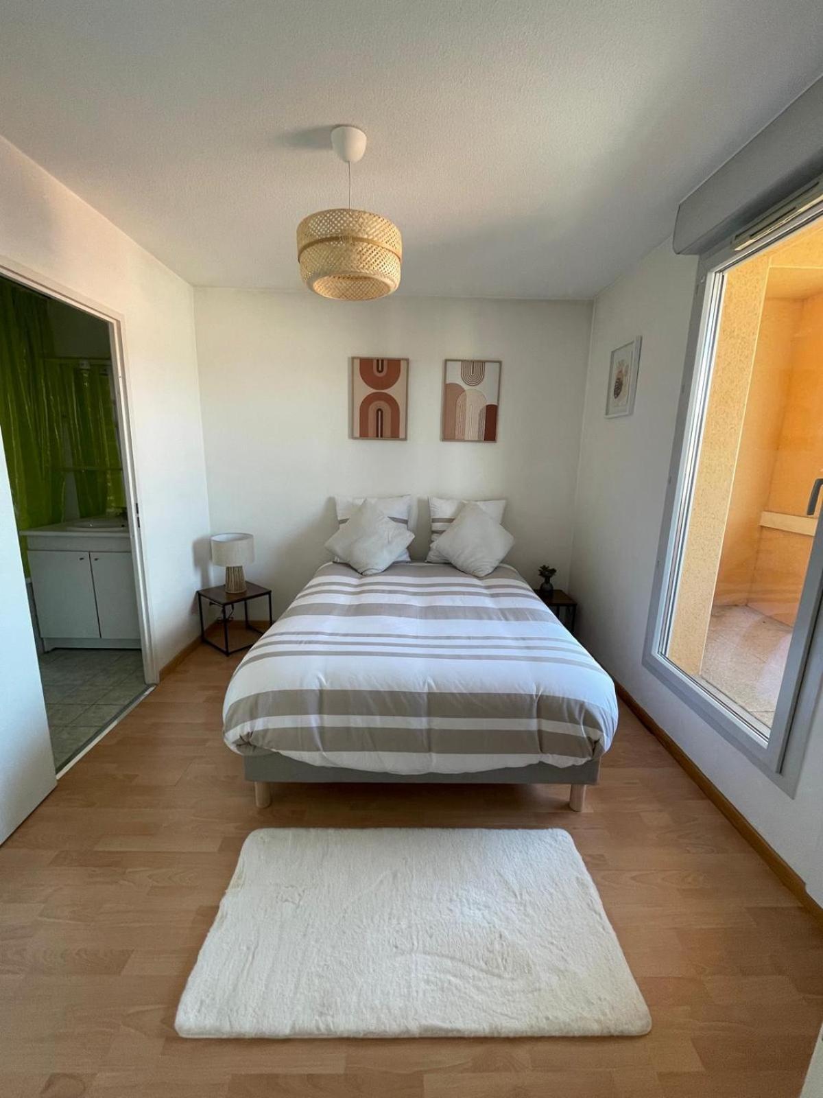 City Rose T2, Climatisation,Parking Prive, Piscine, Wifi , Tout Confort Toulouse Exteriör bild